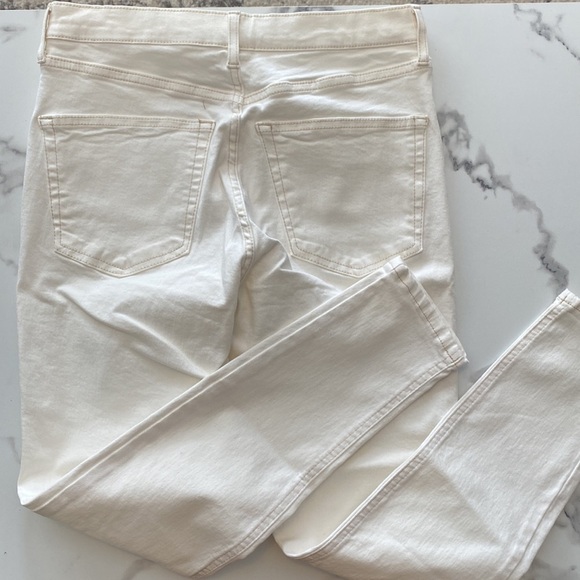 Topshop Jamie High Rise Skinny Ankle Jeans Jegging in Off White US 10 - Picture 10 of 12